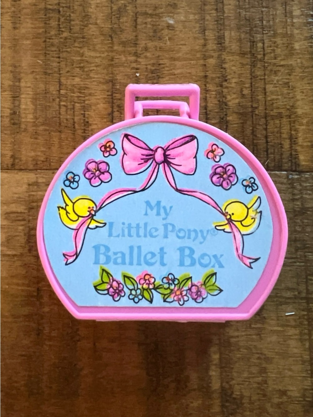 Vintage 1980s Hasbro My Little Pony Accessory Ballet Box Suitcase Purse Toy